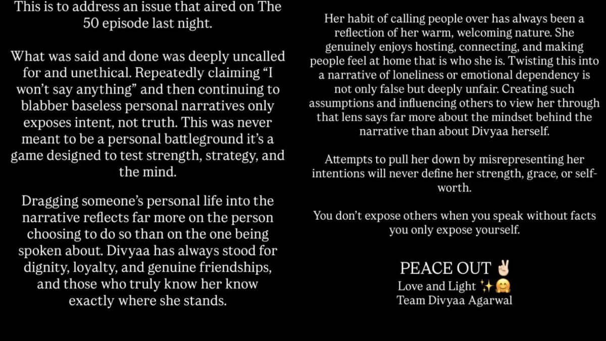 the 50 fight between divya agarwal