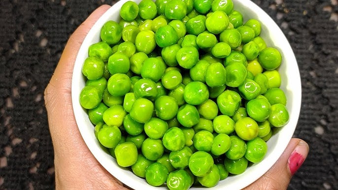 How to maintain green color in peas