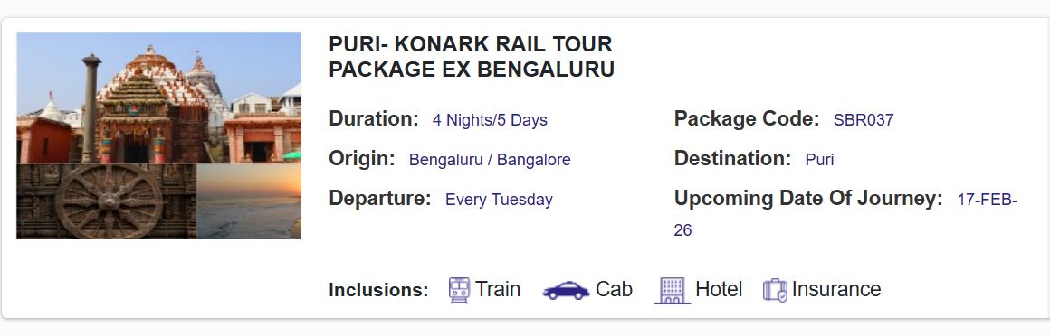 Affordable family tour Puri Konark