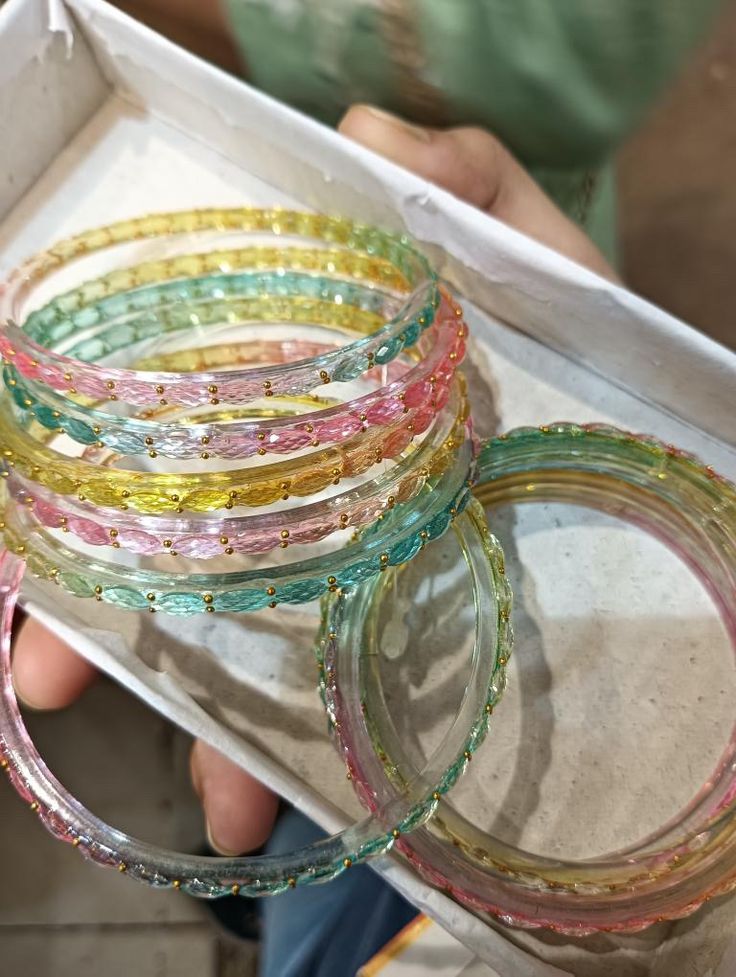 Double shaded Raindrop Bangles