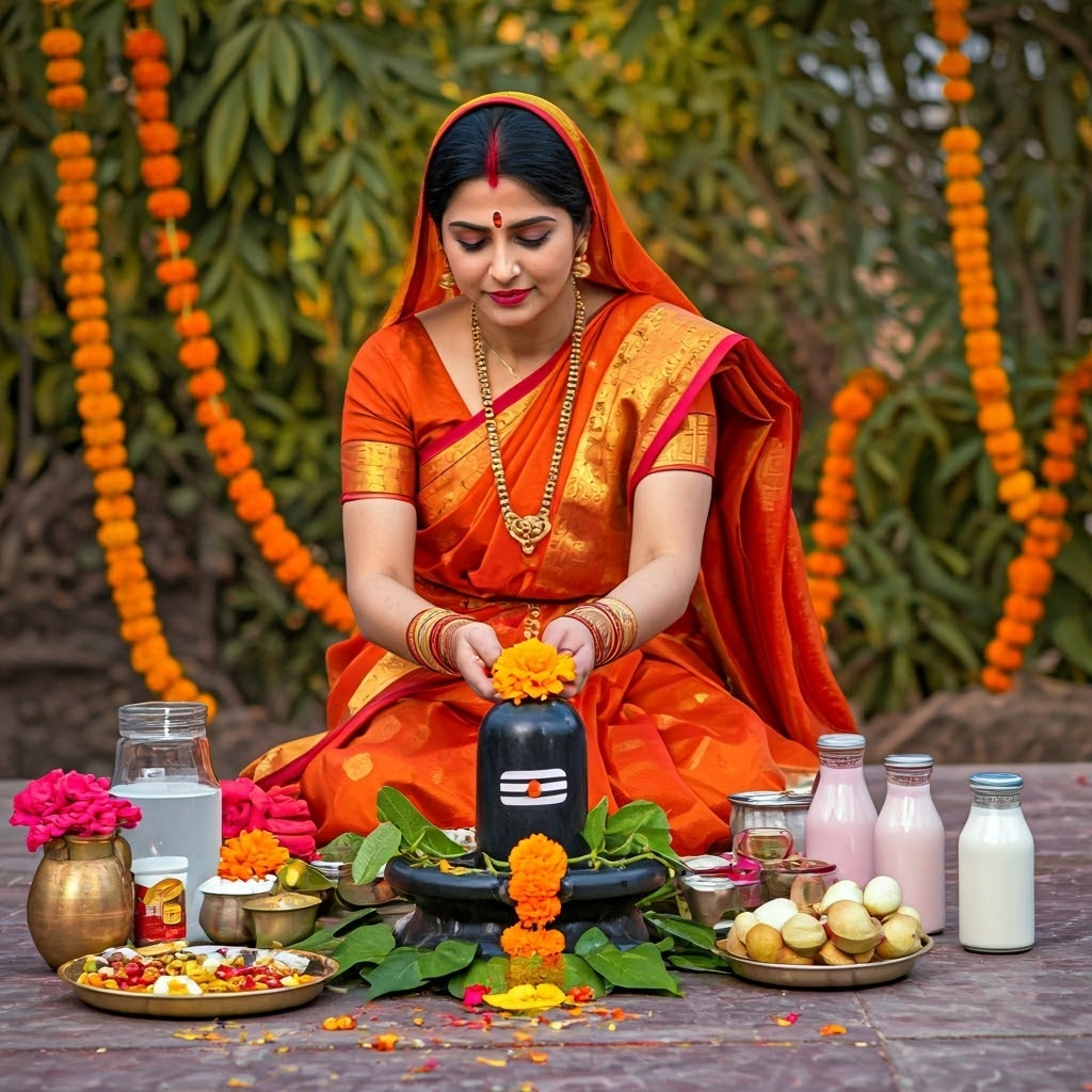 orange colour to wear on shivratri