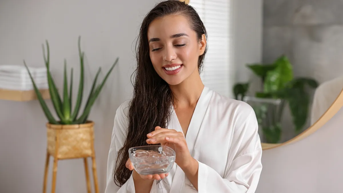 homemade tulsi aloe vera