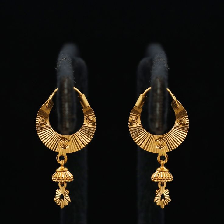1 gram gold hoop earrings