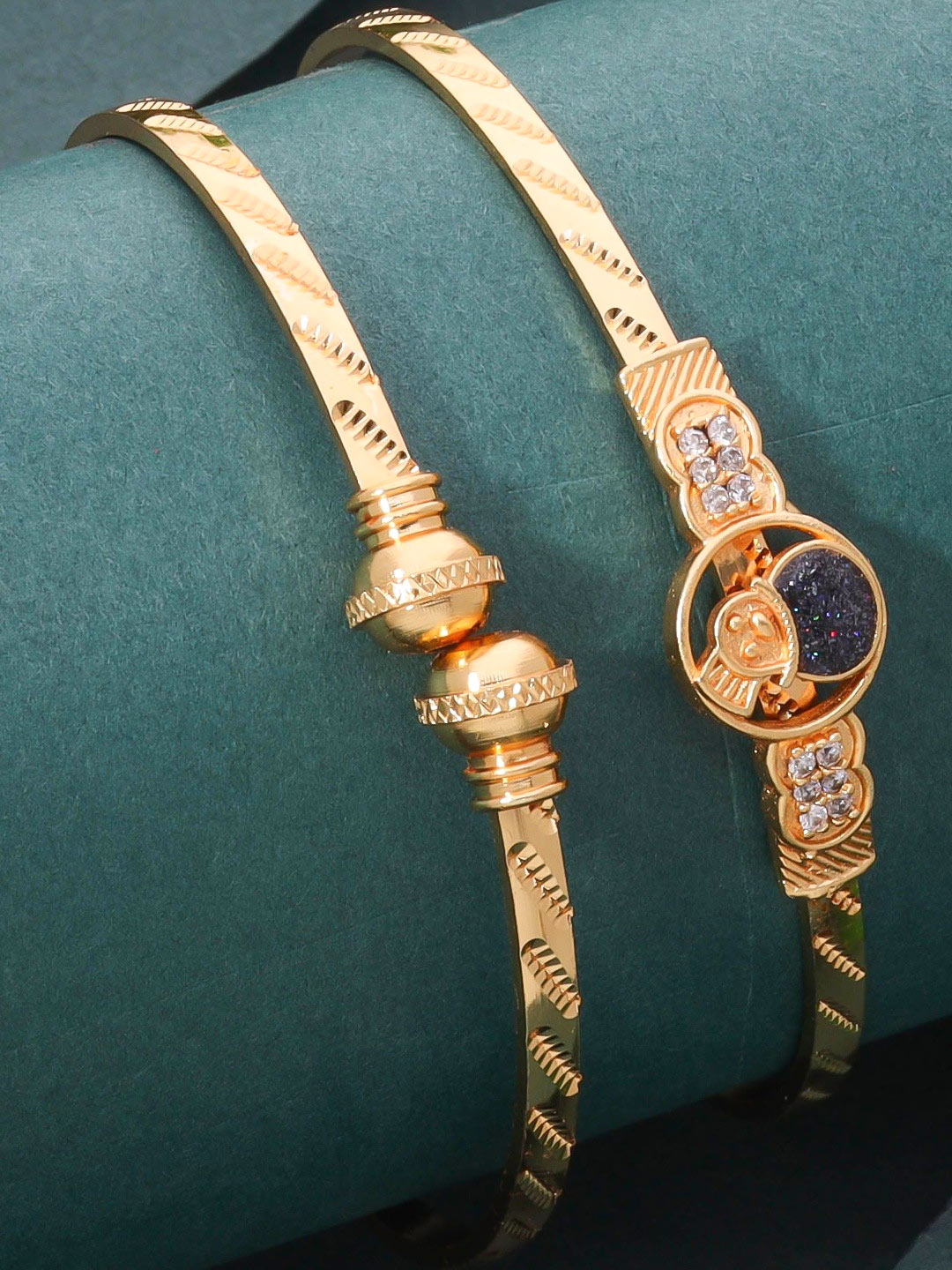 AD-Studded Openable Bangles