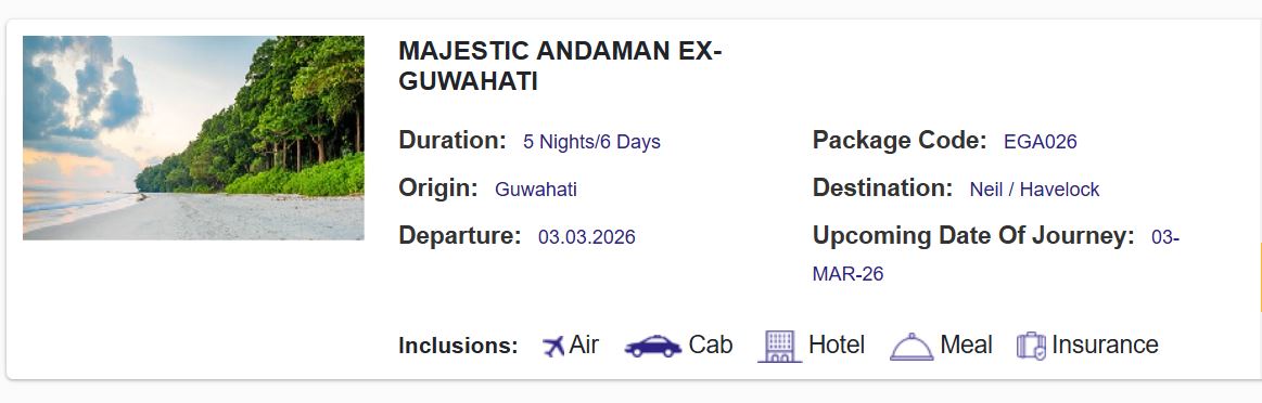 Indian Railways tour packages