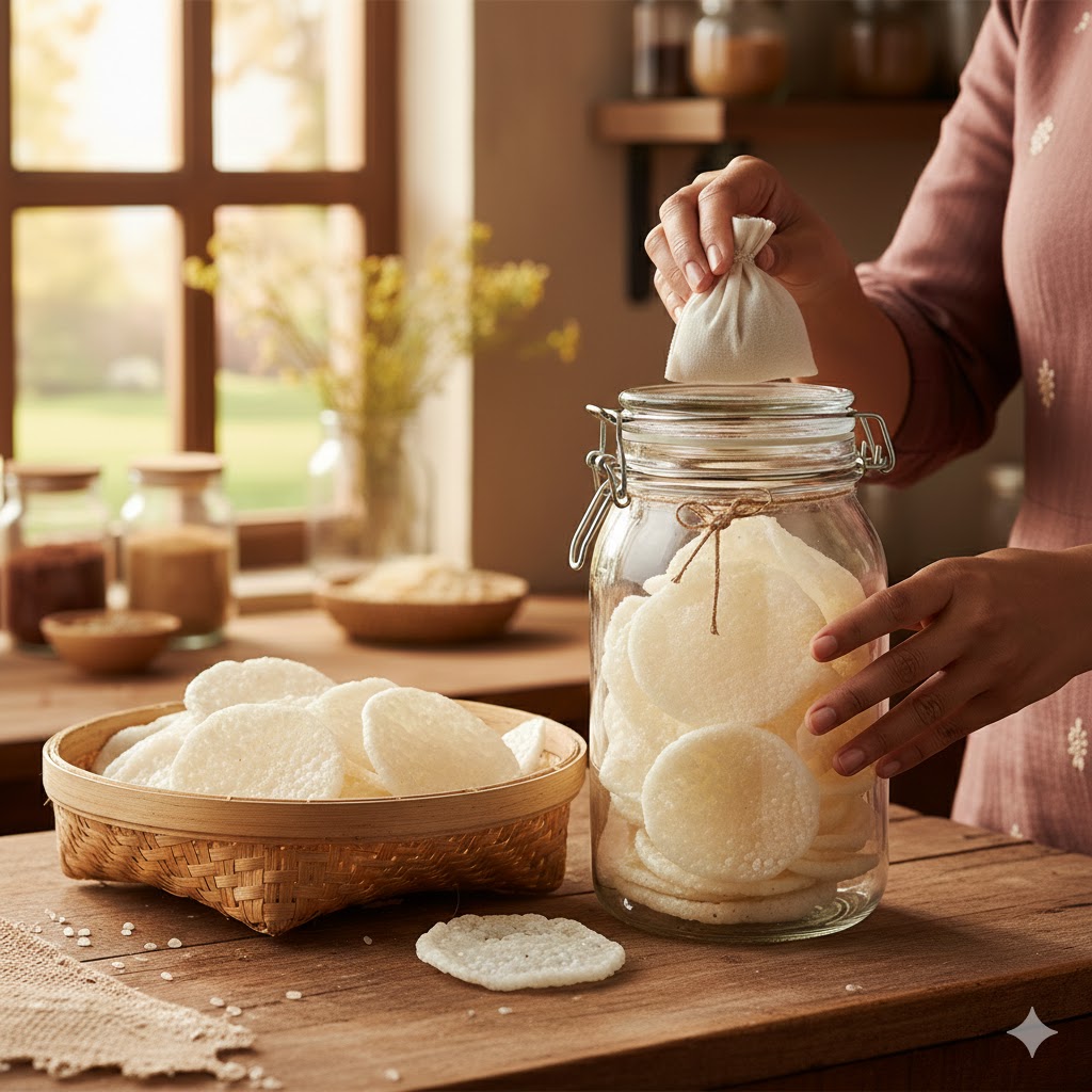 Sabudana Papad Storing Tips