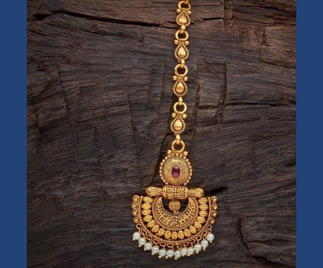 gold maang tikka designs (1)