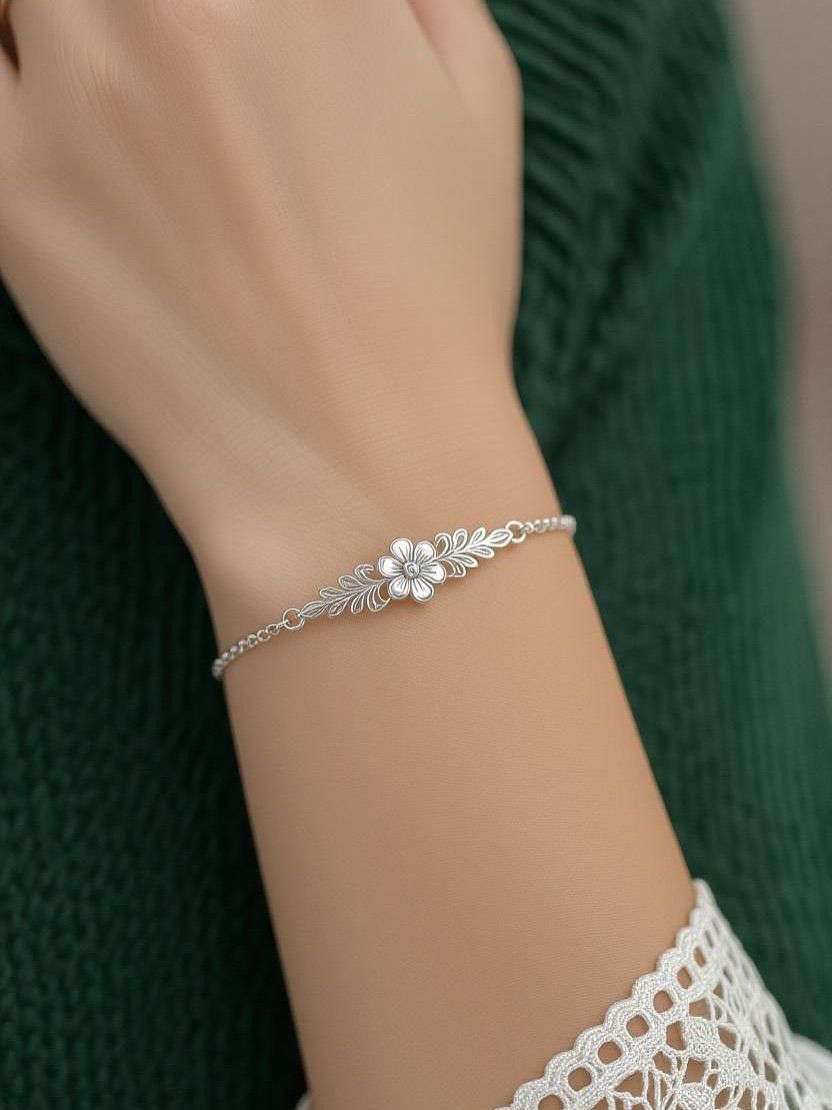 silver bracelet for women daily wear