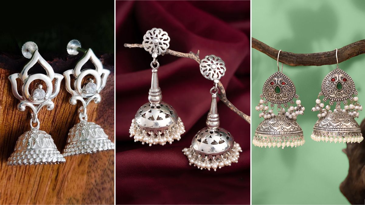 Silver Jhumki Designs: शादी के बाद पहली रसोई में पहनें ये चांदी के झुमके, चेहरे की खूबसूरती हो जाएगी दोगुनी