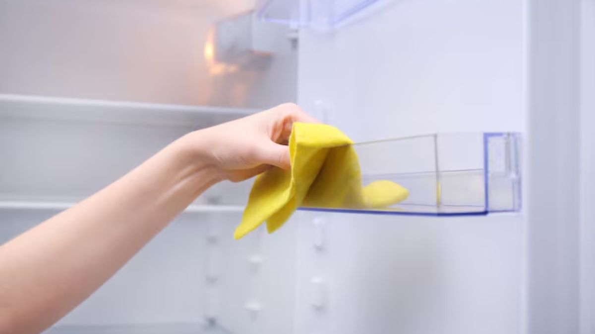 How to clean fridge tray (2)