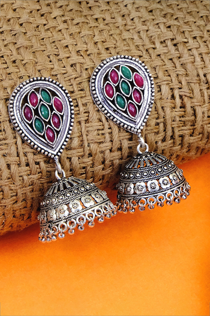 latest and stylish silver jhumka designs