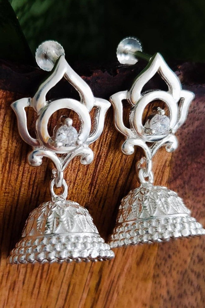 latest silver jhumka designs for new brides
