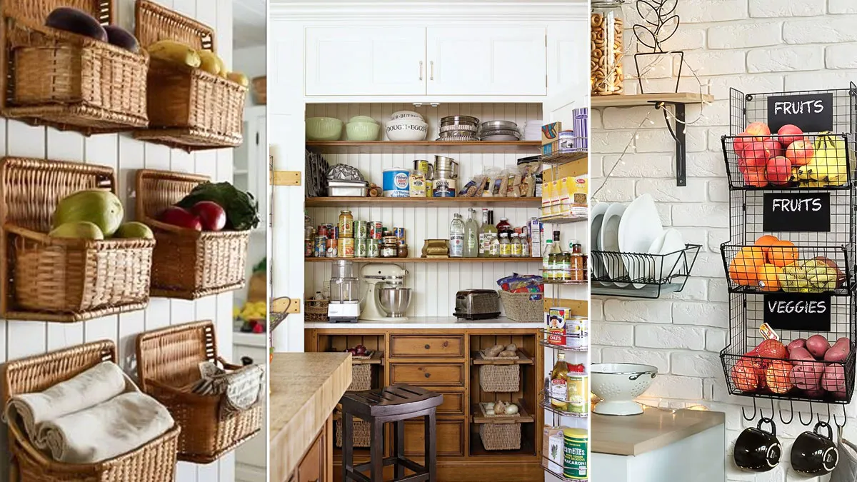 how to maintain small kitchen without cabinets