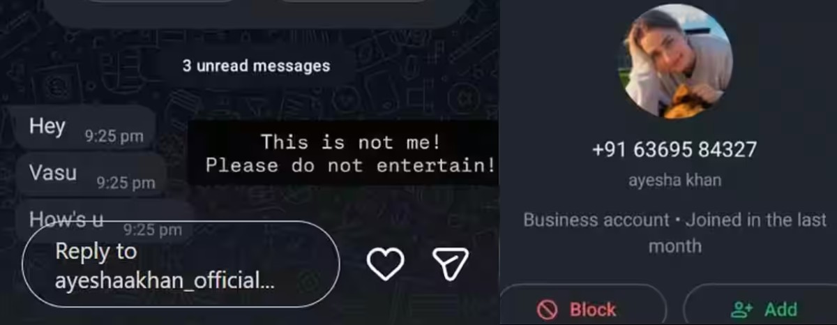 Ayesha Khan Leaked whatsapp chat