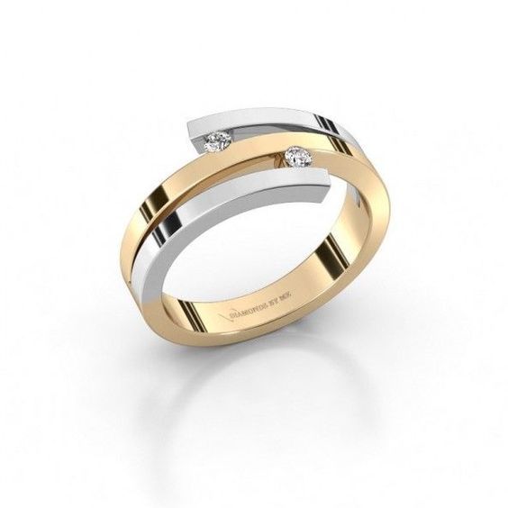 ganga jamuna gold polish ring designs