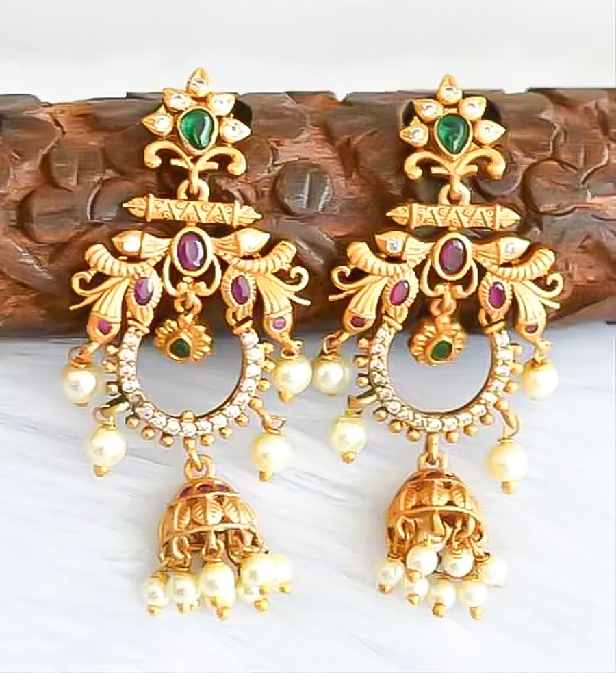 Multi Colour Chandbali Earrings 2