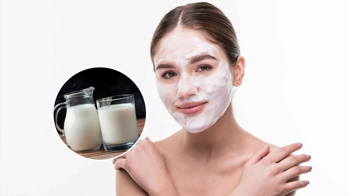 milk for glowing face