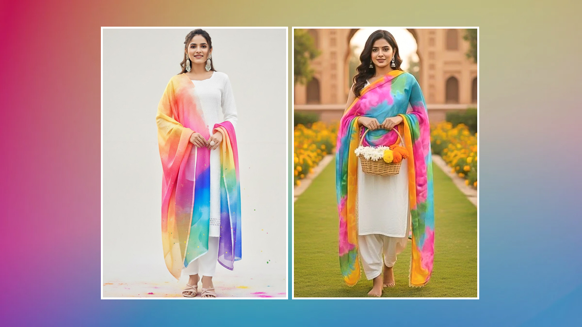 होली के दिन सूट के साथ शामिल करें इस तरह के दुपट्टे, मिलेगा स्टाइलिश लुक