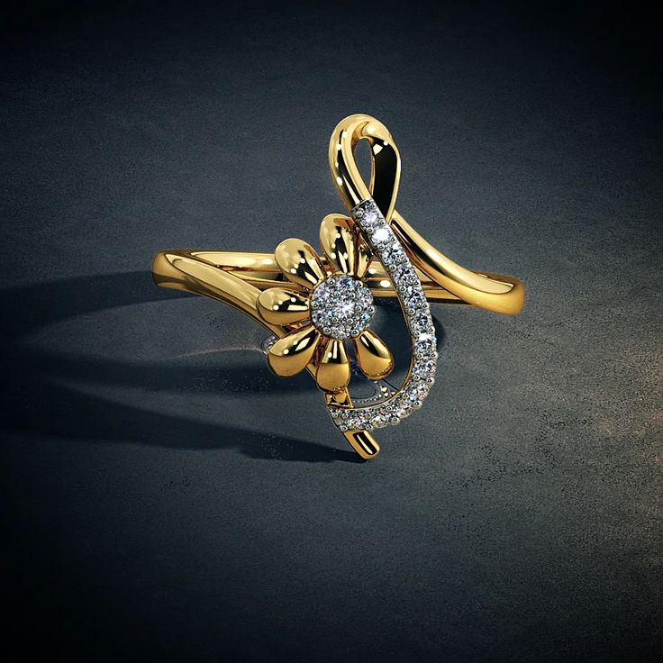 2 gram gold ring design for female