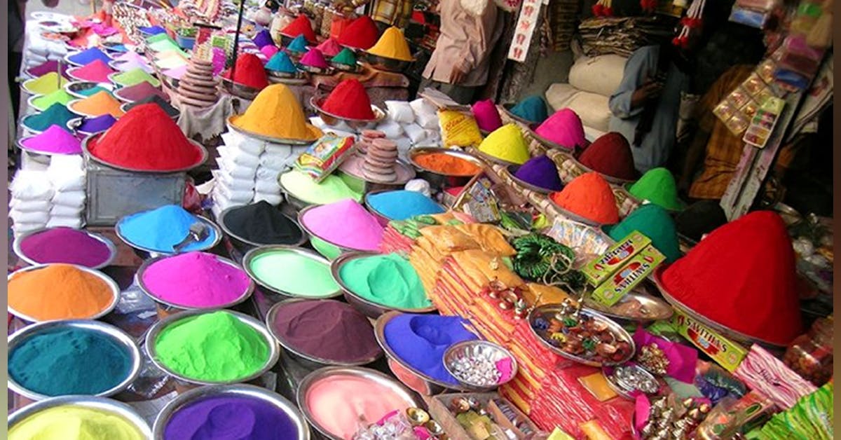 Holi shopping Delhi