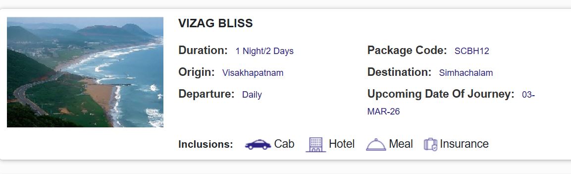 Indian Railways tour packages