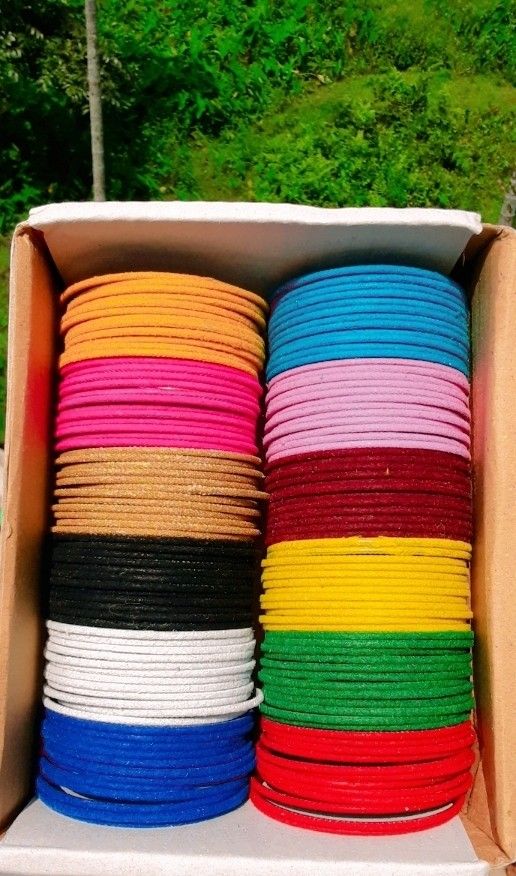 multicolor velvet bangle designs