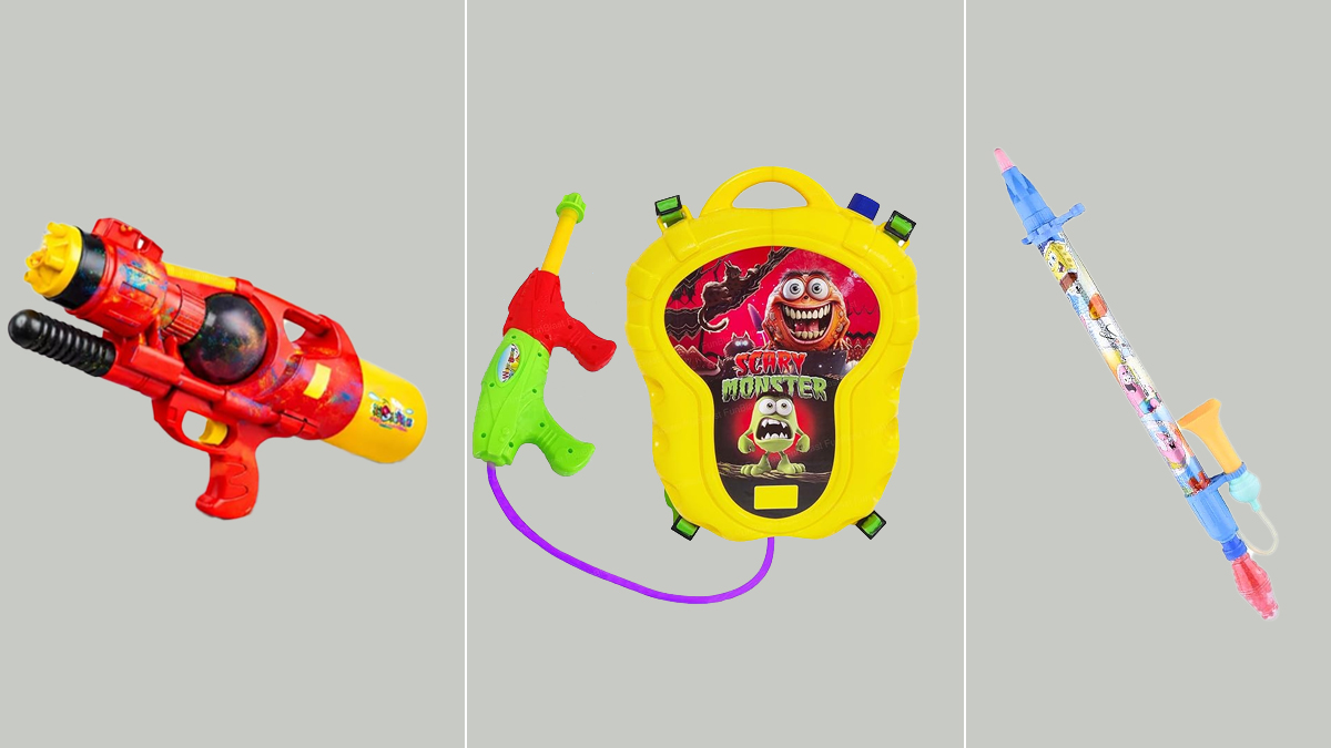 Holi Pichkari Designs 2026: कार्टून से लेकर प्रेशर गन तक, यहां देखें लेटेस्ट पिचकारी के डिजाइन