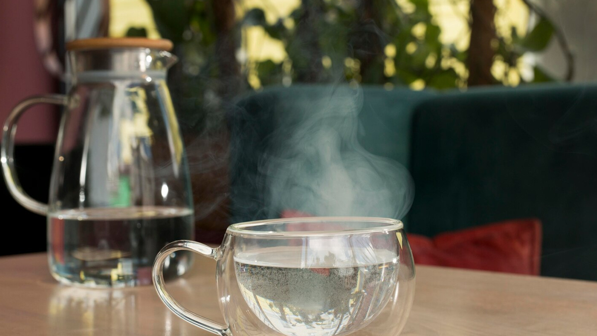 Drink warm water for korean like skin and hair