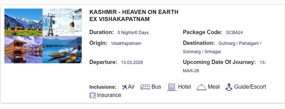 Indian Railways Kashmir travel