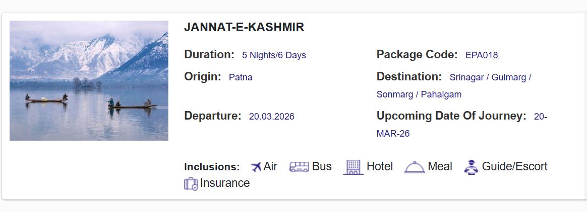 Kashmir tour packages