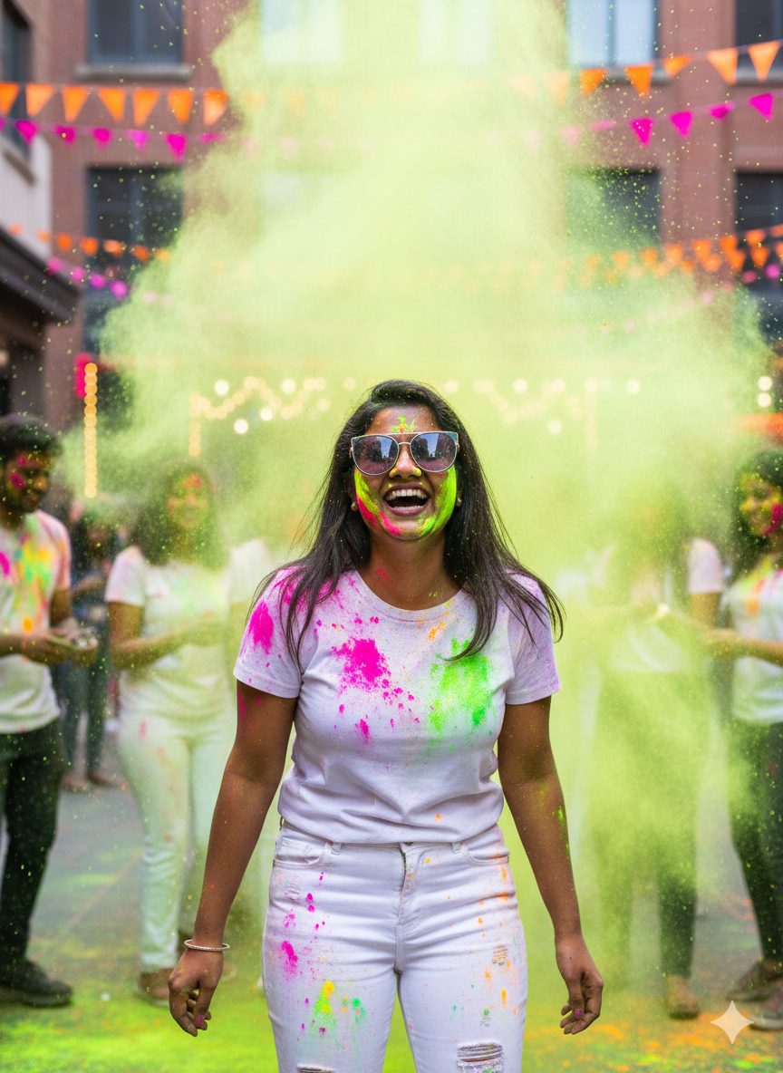 Holi AI Photo Editing Ideas For Instagram