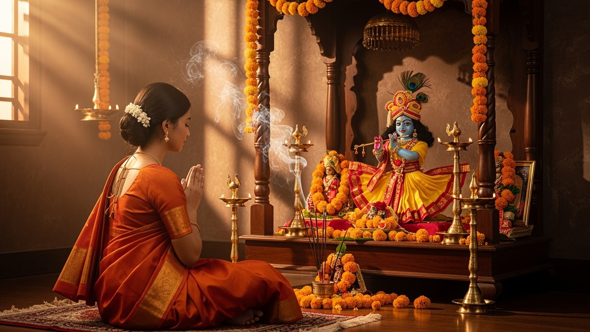 how to clean temple after chandra grahan