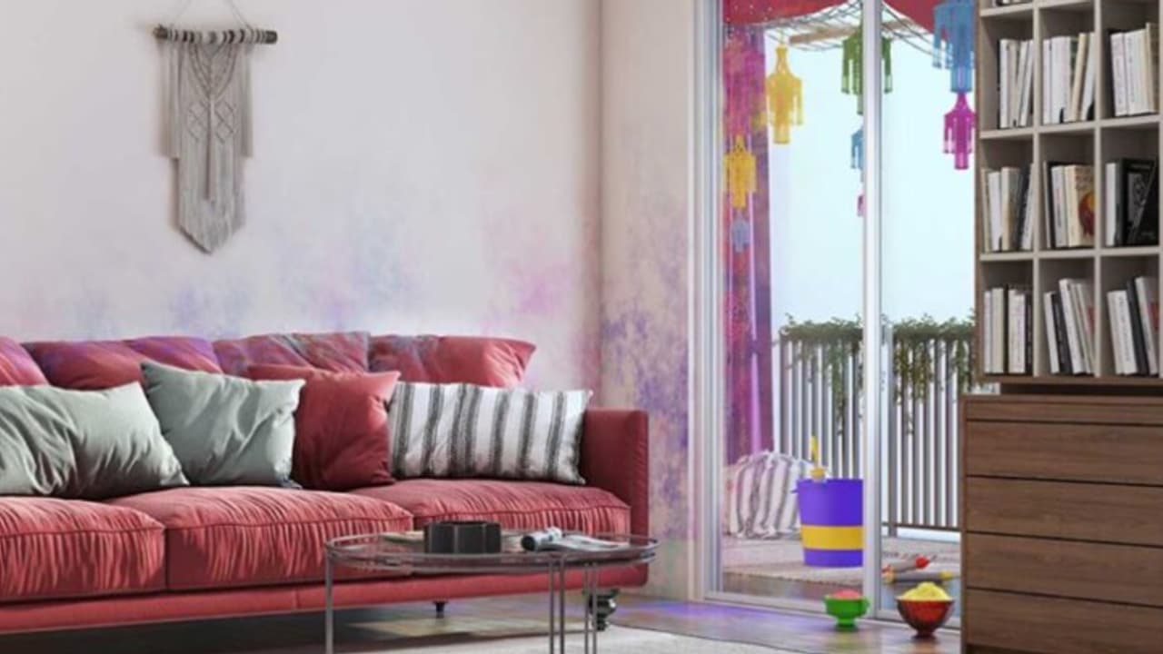 prevent Holi color damage on walls