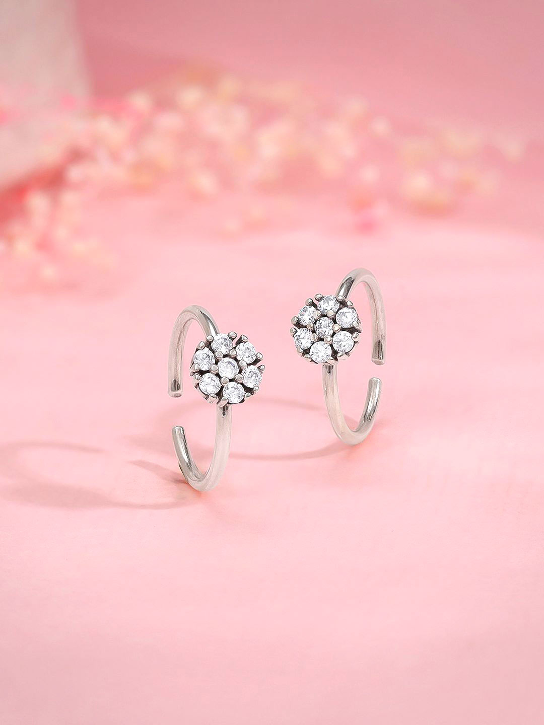 Classic Cluster Flower Toe Ring