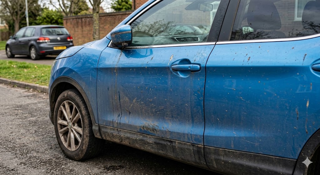 How to clean Holi colors from car