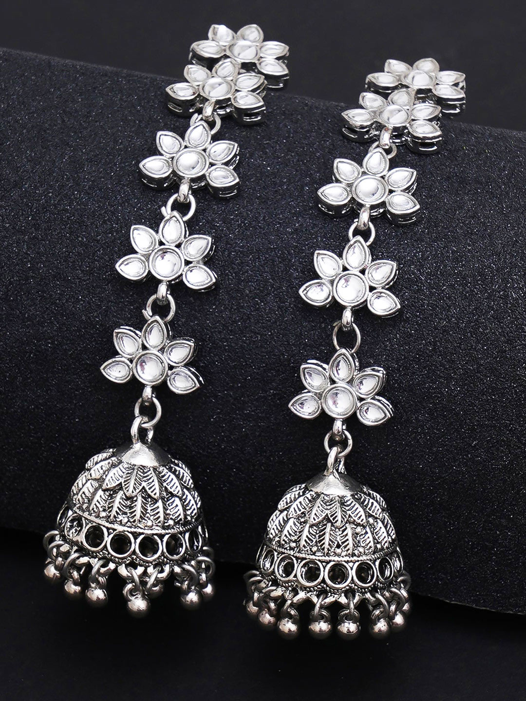 silver jhumki designs
