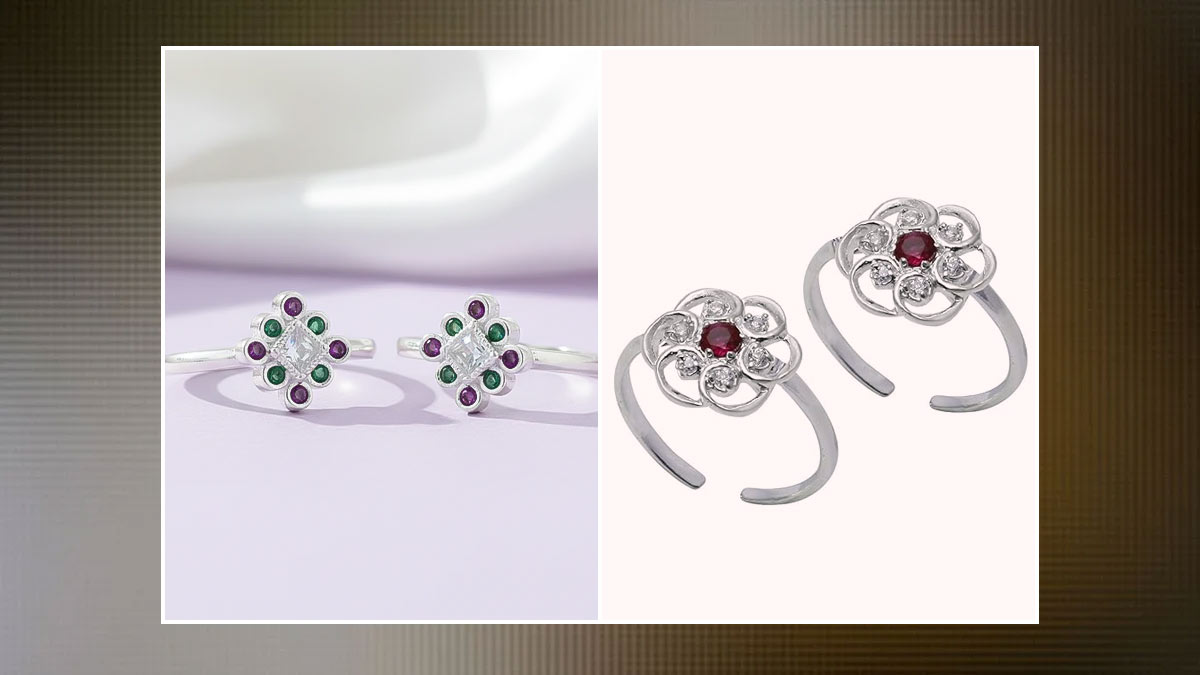 Stone Work Bichiya Designs: डेली वियर में पहनने के लिए बेस्ट है स्टोन वर्क बिछिया यहां देखिए एक से एक डिजाइन