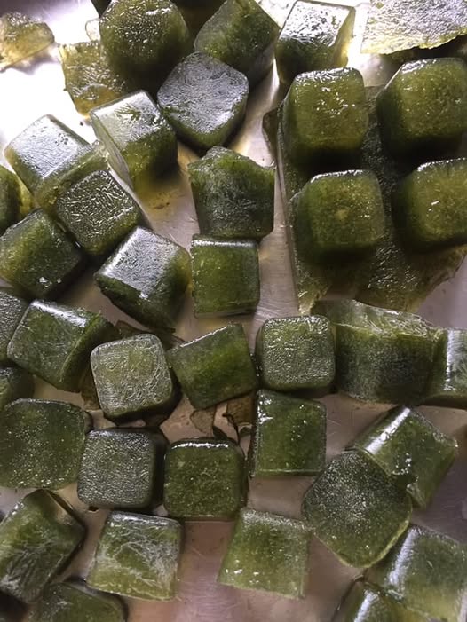 how to prepare mint coriander cubes