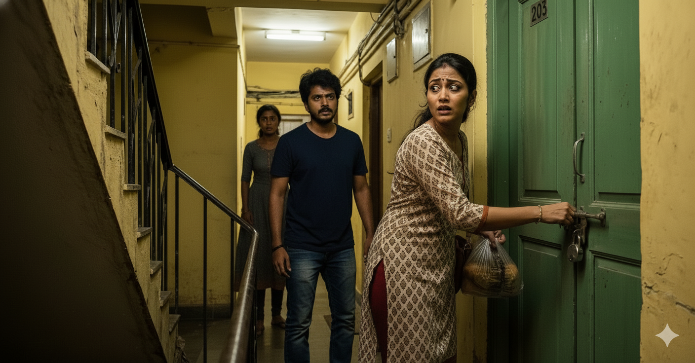 woman living alone harassment story