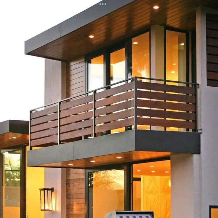 wood railling design