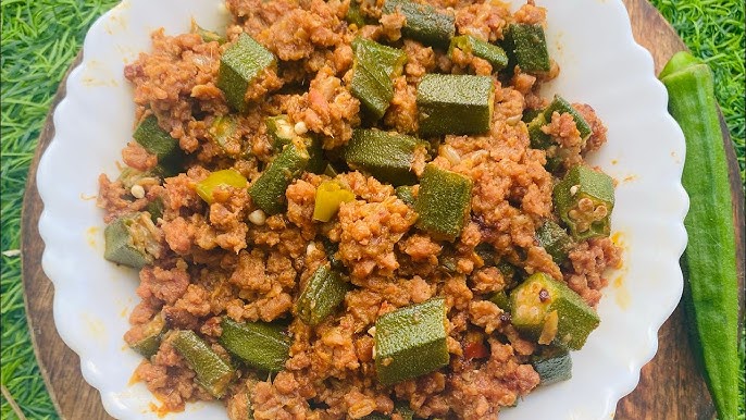 Bhindi keema recipe