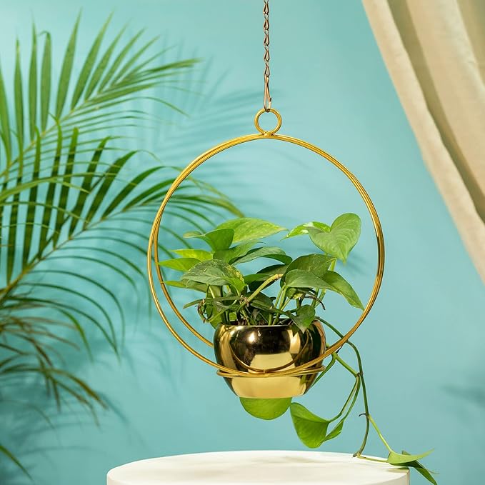 Geometric Metal hanging Planter