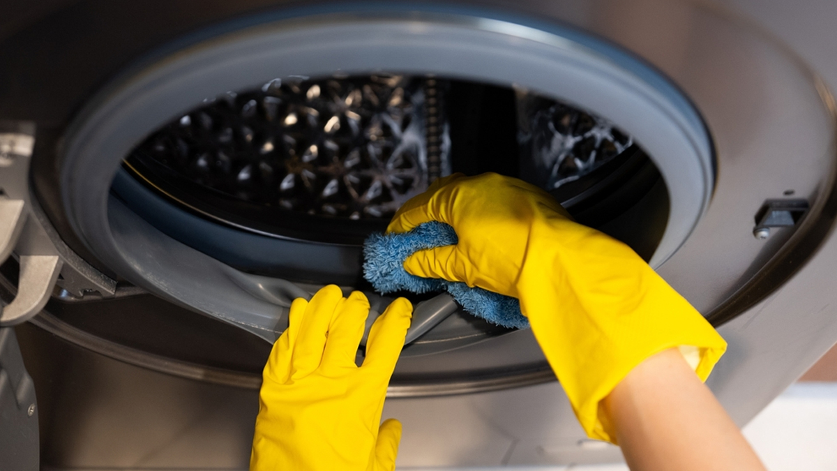how to clean washing machine rubber