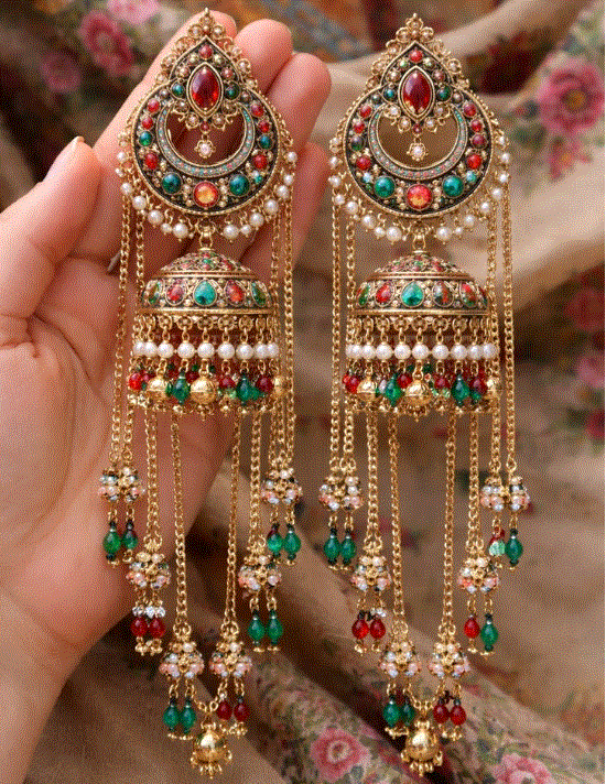Kashmiri jhumka designs