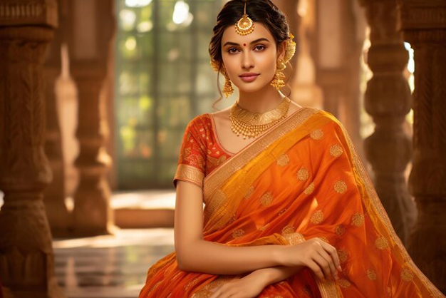 orange colour in navratri