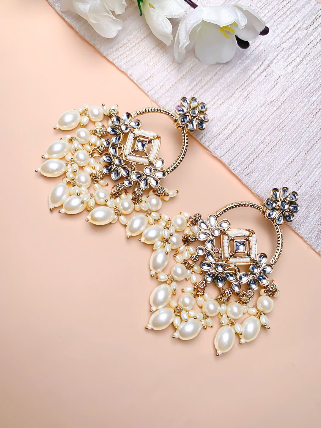 pearl chandbali design