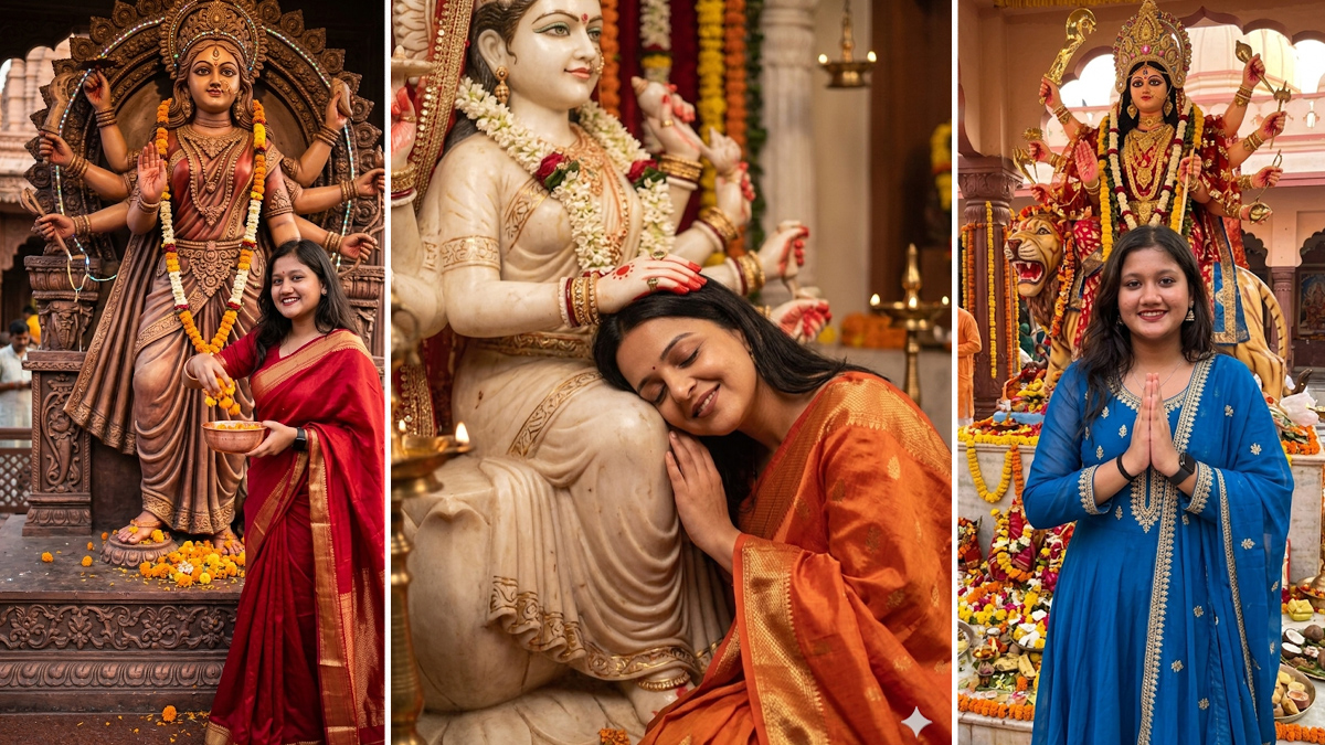Navratri AI Prompts से बनाएं माता रानी की पूजा करते हुए खूबसूरत तस्वीरें, Google Gemini पर Hindi प्रॉम्प्ट्स डालकर अलग-अलग पोज में बन जाएंगी फोटो