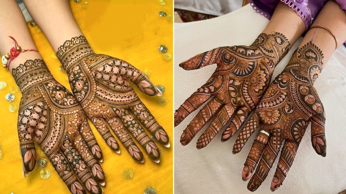 Easy Mehndi Design Photos: नवरात्रि पर बनवाएं ये आसान और खूबसूरत मेहंदी डिजाइन, हाथों की बढ़ेगी शोभा