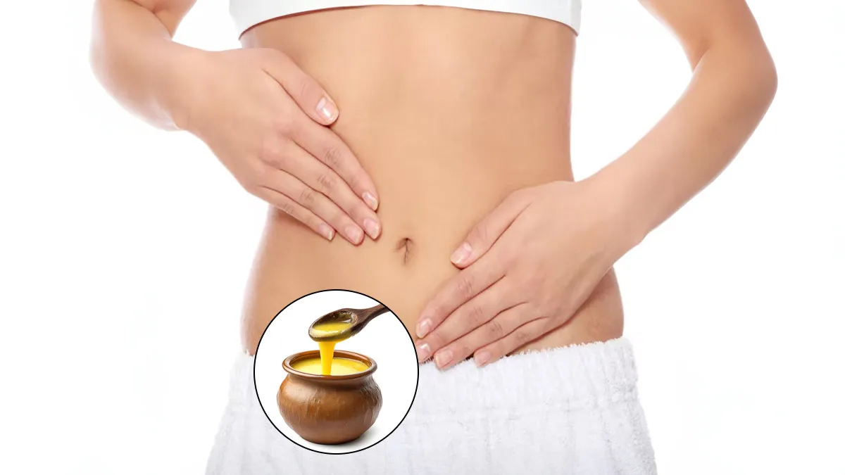 navel oiling for bloating