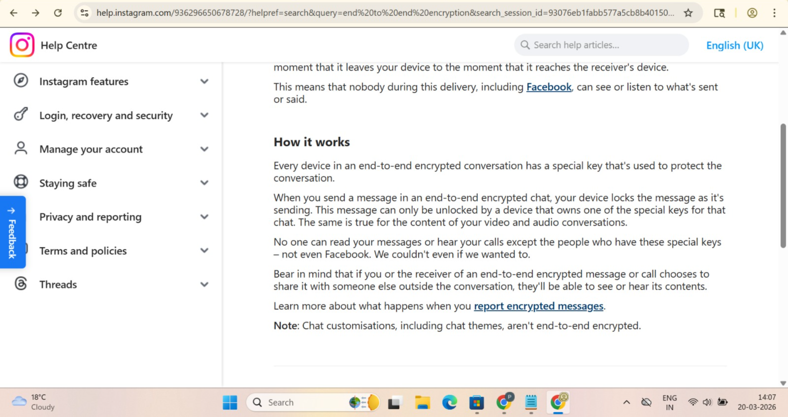 Instagram end-to-end encryption removal